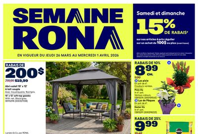 Rona & Rona+ (QC) Flyer March 19 to April 1