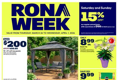 Rona & Rona+ (BC) Flyer March 19 to April 1