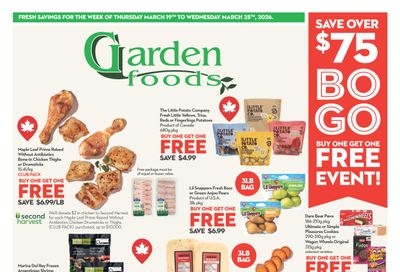 Garden Foods Flyer March 19 to 25