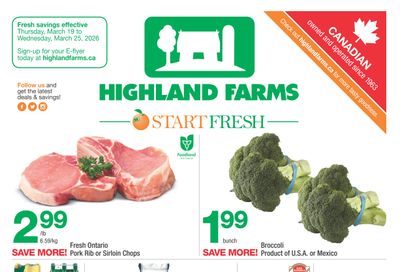 Highland Farms Flyer March 19 to 25