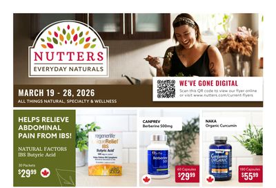 Nutters Everyday Naturals Flyer March 19 to 28