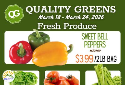 Quality Greens Flyer March 18 to 24