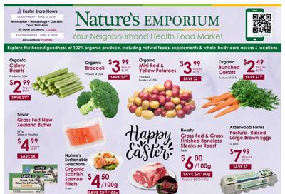 Nature's Emporium Bi-Weekly Flyer March 19 to April 5