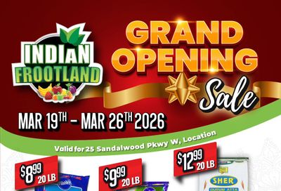 Indian Frootland (Sandalwood PKWY W) Flyer March 19 to 26