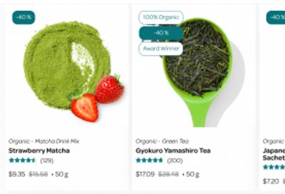 DAVIDsTEA Canada Extended Flash Sale: 40% off Green Tea & Matcha + Bundles up to 40% off + More