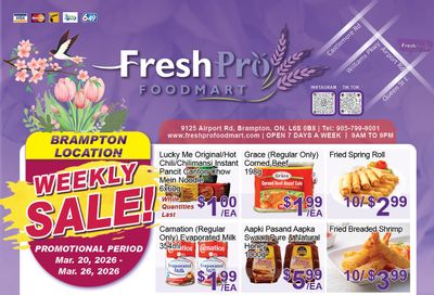 FreshPro Foodmart (Brampton) Flyer March 20 to 26