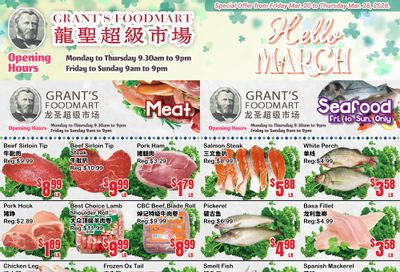 Grant's Food Mart Flyer March 20 to 26