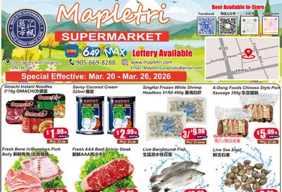 Mapletri Supermarket Flyer March 20 to 26