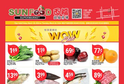 Sunfood Supermarket Flyer March 20 to 26