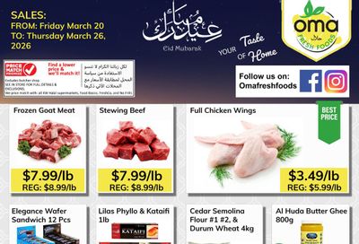 Oma Fresh Foods Flyer March 20 to 26