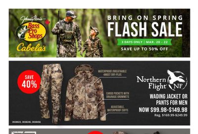 Bass Pro Shops Flyer March 20 to 22