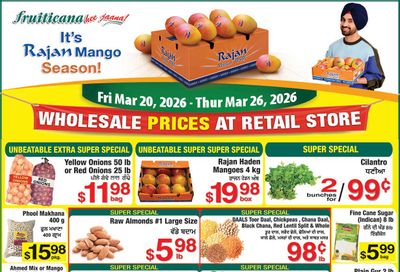 Fruiticana (Kelowna) Flyer March 20 to 26