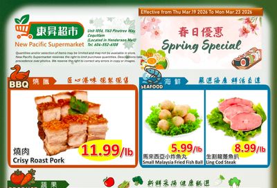 New Pacific Supermarket Flyer March 19 to 23