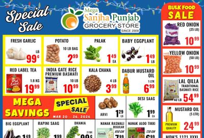 Sanjha Punjab Grocery Store Flyer March 20 to 26