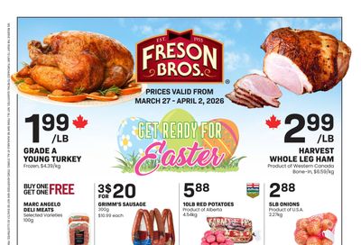 Freson Bros. Flyer March 27 to April 2