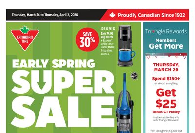 Canadian Tire (West) Flyer March 26 to April 2