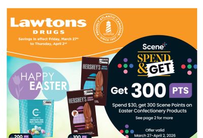 Lawtons Drugs (NB, NL, PI) Flyer March 27 to April 2