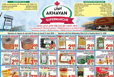 Akhavan Supermarche Flyer March 25 to 31