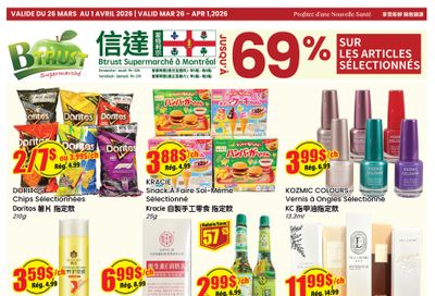 Btrust Supermarket (Montreal) Flyer March 26 to April 1