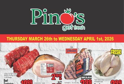 Pino's Flyer March 26 to April 1