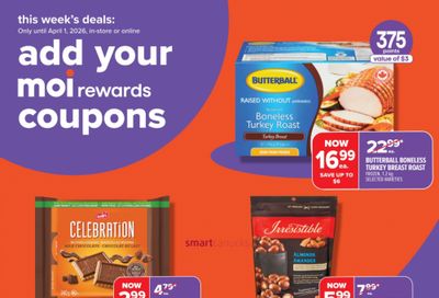 Metro Ontario: Butterball Boneless Turkey Breast Roast $16.99 + 375 Moi Rewards ($3 Value) March 26th – April 1st