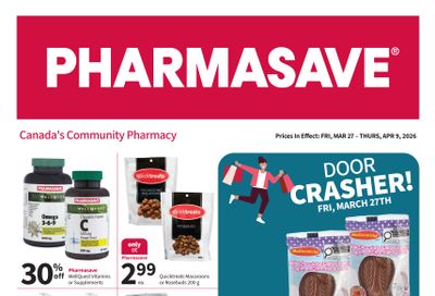 Pharmasave (ON & West) Flyer March 27 to April 9