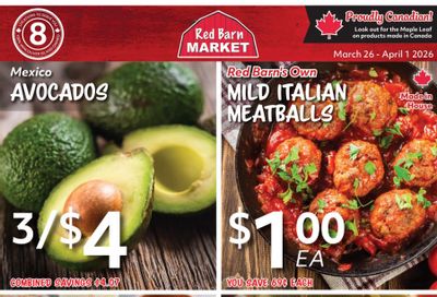Red Barn Market Flyer March 26 to April 1
