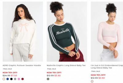 Bluenotes and Aeropostale Canada: Big Spring Savings Sale 30-50% off + Clearance up to 70% off