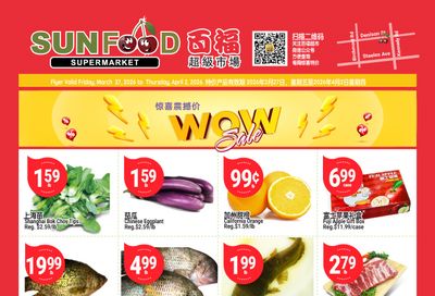 Sunfood Supermarket Flyer March 27 to April 2