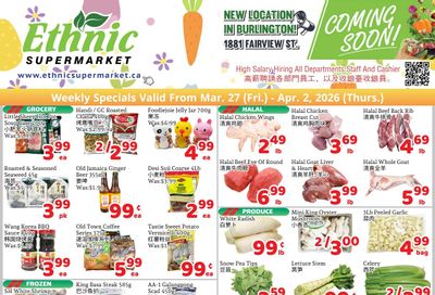 Ethnic Supermarket (Milton) Flyer March 27 to April 2