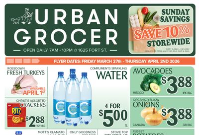 Urban Grocer Flyer March 27 to April 2