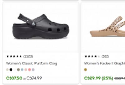 Crocs Canada: Spring Savings up to 50% off
