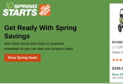Home Depot Canada Spring Sale: Up To 30% off Select Outdoor Items