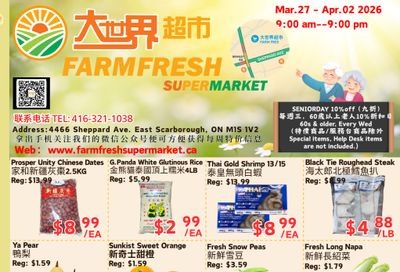 Farm Fresh Supermarket Flyer March 27 to April 2
