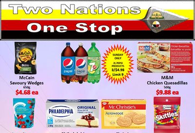 Two Nations One Stop Flyer March 27 to April 2