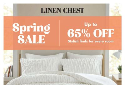 Linen Chest Flyer March 26 to April 19