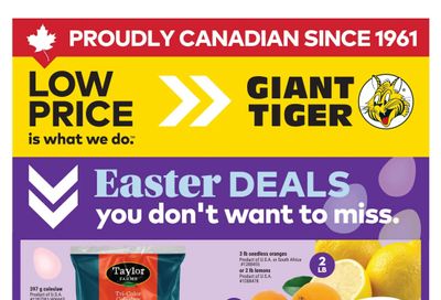 Giant Tiger (Atlantic) Flyer April 1 to 7
