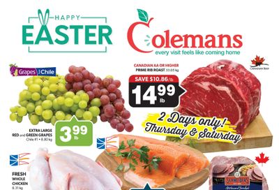 Coleman's Flyer April 2 to 8