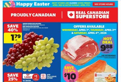 Real Canadian Superstore Ontario: Cap Off Rib Roast $9.88/lb April 1st – 4th