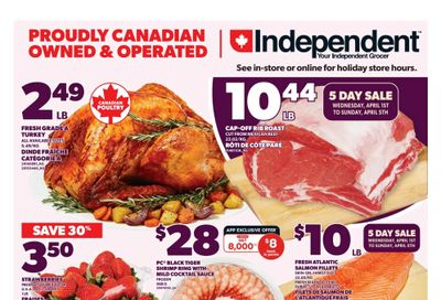 Independent Grocer (Atlantic) Flyer April 2 to 8