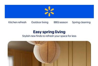 Walmart Spring Home Flyer April 2 to 29