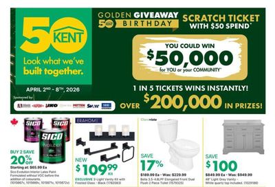 Kent Building Supplies Flyer April 2 to 8