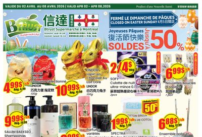 Btrust Supermarket (Montreal) Flyer April 2 to 8