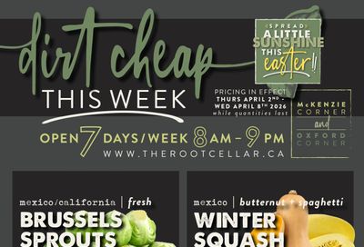 The Root Cellar Flyer April 2 to 8