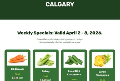 H&W Produce Flyer April 2 to 8