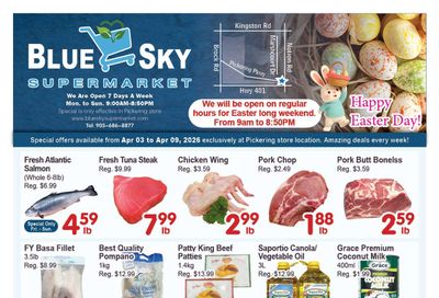 Blue Sky Supermarket (Pickering) Flyer April 3 to 9