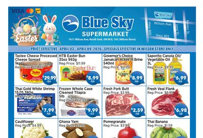 Blue Sky Supermarket (North York) Flyer April 3 to 9