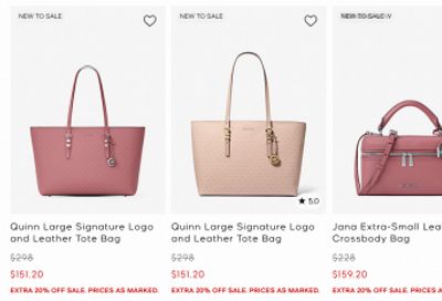 Michael Kors & Outlet Canada: Save an Extra 20% on Sale Styles