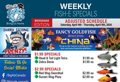 Big Al's (Mississauga) Weekly Specials April 4 to 9