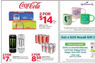 Rexall Canada: Get A $20 Rexall Gift Card With The Purchase Of a $100 One4all Gift Card